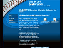 Tablet Screenshot of oneononefundamentals.com